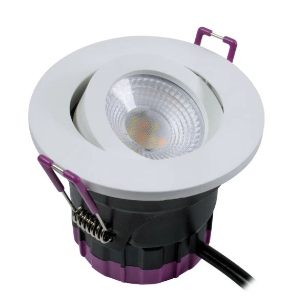 ULTIMUM TILT+ 6W IP65 Fire Rated Downlight CCT4 White Trim